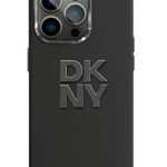 Чехол на заднюю панель DKNY Apple iPhone 15 hardcase Liquid Silicone Metal Logo Black