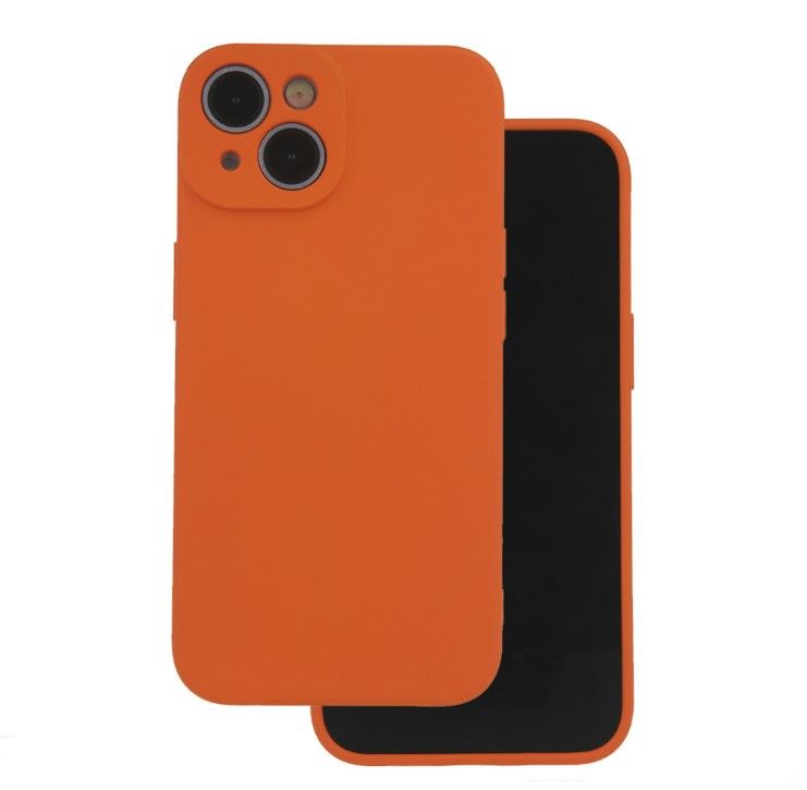 Back panel cover iLike Apple iPhone 12 / 12 Pro 6,1 Silicon case Orange