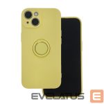 Back panel cover iLike Samsung Galaxy A35 5G Finger Grip case Yellow