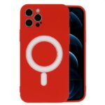 Aizmugurējais vāciņš iLike Apple iPhone 12 Pro silicone case magcase Red