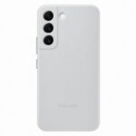 Tagakaaned Samsung  Galaxy S22 Leather Cover Light Gray