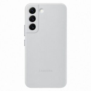 Back panel cover Samsung  Galaxy S22 Leather Cover Light Gray