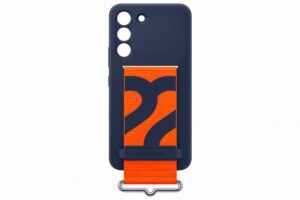 Aizmugurējais vāciņš Samsung  Galaxy S22 Silicone Cover with Strap Navy