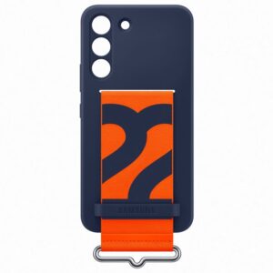 Back panel cover Samsung  Galaxy S22 Silicone Cover with Strap Navy