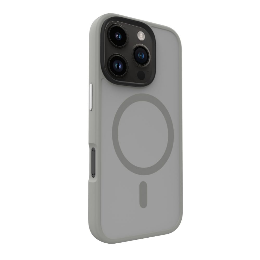 Back panel cover Evelatus Apple iPhone 16 Pro Hybird Case With Magsafe PC+TPU Silver