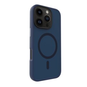 Back panel cover Evelatus Apple iPhone 16 Pro Max Hybird Case With Magsafe PC+TPU Dark Blue