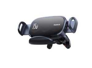 Авто держатель Baseus  LightChaser BS-CM029 car holder with triple coil inductive charger Black