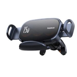 Auto holder Baseus  LightChaser BS-CM029 car holder with triple coil inductive charger Black