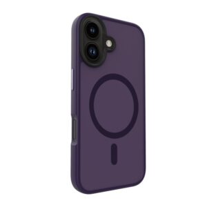 Aizmugurējais vāciņš Evelatus Apple iPhone 16 Hybird Case With Magsafe PC+TPU Purple