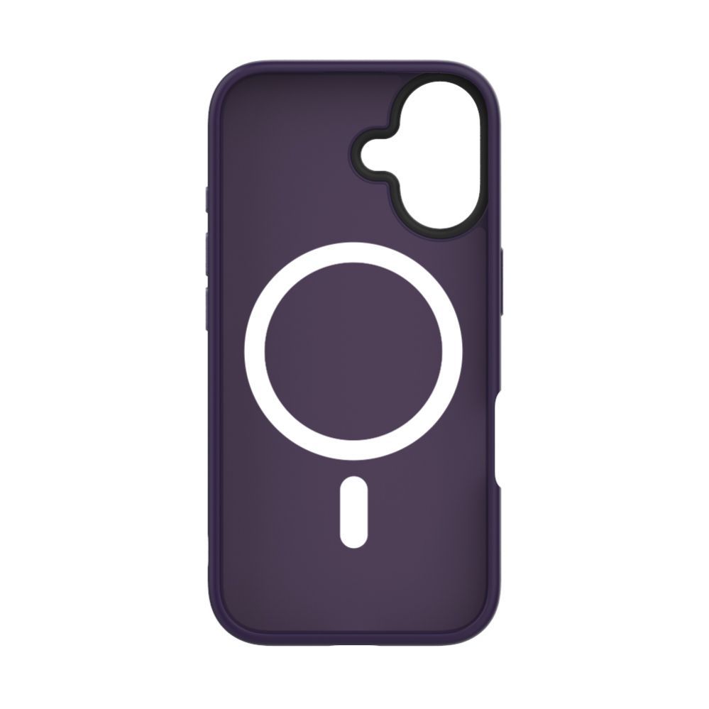 Back panel cover Evelatus Apple iPhone 16 Hybird Case With Magsafe PC+TPU Purple