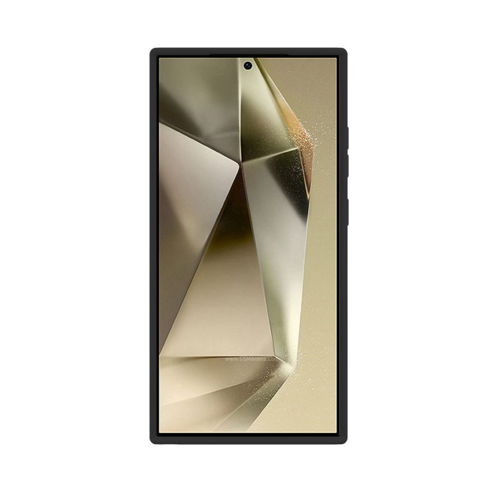 Aizmugurējais vāciņš Evelatus Samsung S24 Ultra Premium Magsafe with Stand Soft Touch Silicone Case Black