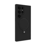 Tagakaaned Evelatus Samsung S24 Ultra Premium Magsafe with Stand Soft Touch Silicone Case Black