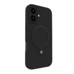 Чехол на заднюю панель Evelatus Apple iPhone 16 Premium Magsafe with Stand Soft Touch Silicone Case Black