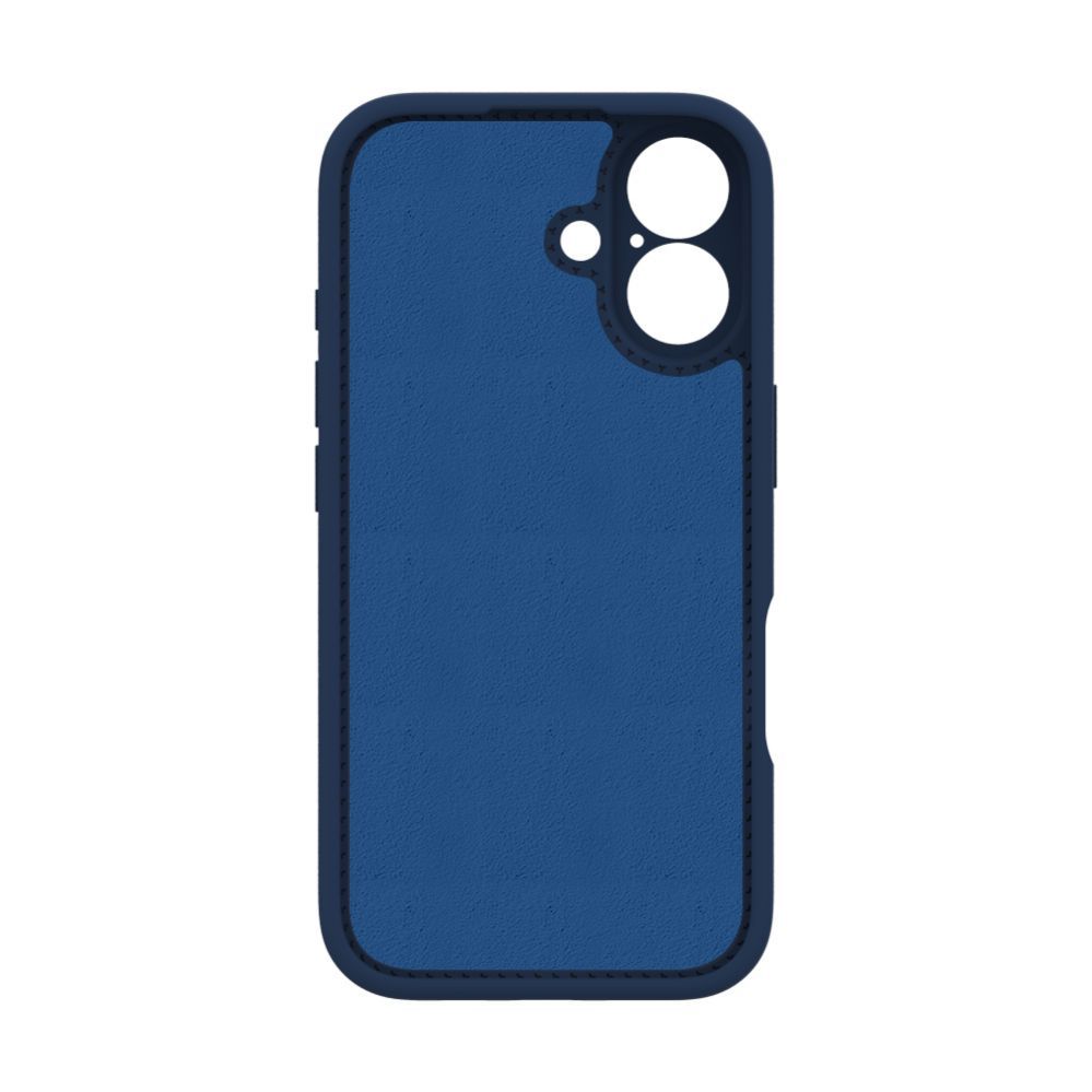 Back panel cover Evelatus Apple iPhone 16 Premium Magsafe with Stand Soft Touch Silicone Case Dark Blue