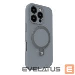 Tagakaaned Evelatus Apple iPhone 16 Pro Premium Magsafe with Stand Soft Touch Silicone Case Silver
