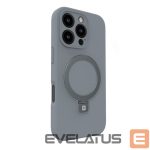 Tagakaaned Evelatus Apple iPhone 16 Pro Max Premium Magsafe with Stand Soft Touch Silicone Case Silver