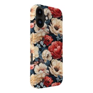 Aizmugurējais vāciņš Evelatus Apple iPhone 16 Slim Shell with Magsafe customized print design Flower Red