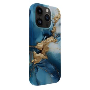 Back panel cover Evelatus Apple iPhone 16 Pro Slim Shell with Magsafe customized print design Dark Blue