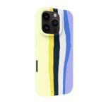 Back panel cover Evelatus Apple iPhone 16 Pro Max Multi-Colored Silicone Case With MagSafe Ceramic White