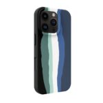 Nugarėlės dėklai Evelatus Apple iPhone 16 Pro Max Multi-Colored Silicone Case With MagSafe Aura Blue