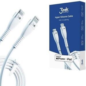 Cable 3MK Apple 3mk  Hyper Silicone Cable Type-C to Lightning 20W 3A White