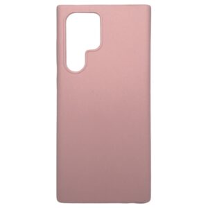 Back panel cover Evelatus Samsung Galaxy S22 Ultra Premium Soft Touch Silicone Case Pink Sand
