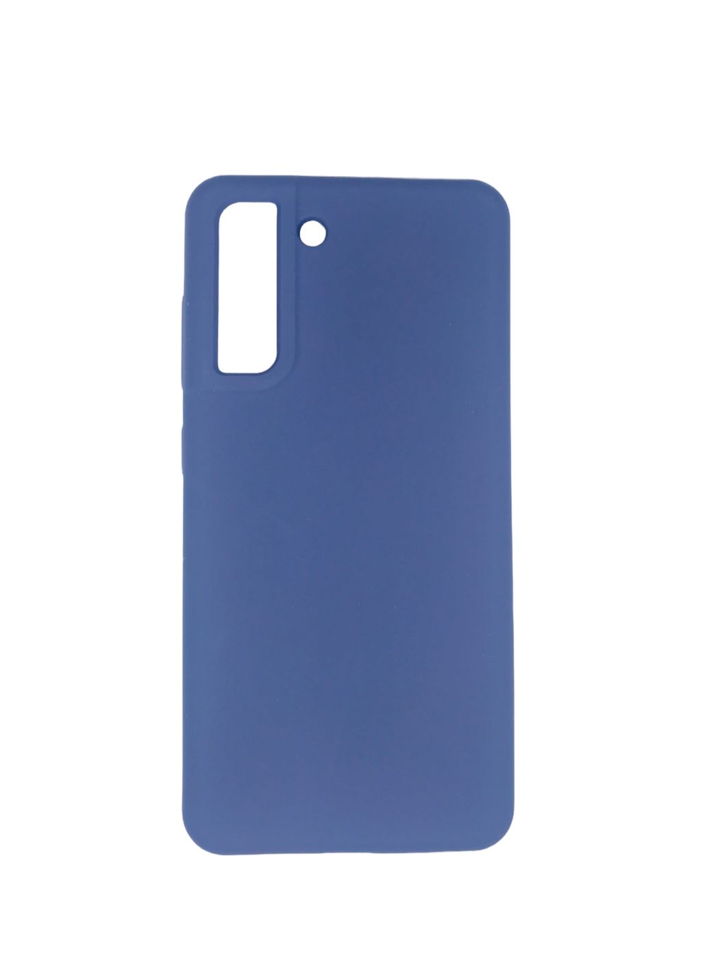 Back panel cover Evelatus Samsung Galaxy S21 FE Premium Soft Touch Silicone Case Navy Blue