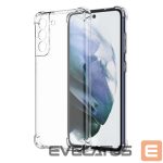 Back panel cover Evelatus Samsung Galaxy S21 FE Military Shockproof Silicone Case TPU Transparent