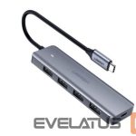 Converter Ugreen  4-Port USB3.0 Hub with USB-C Power Supply Grey