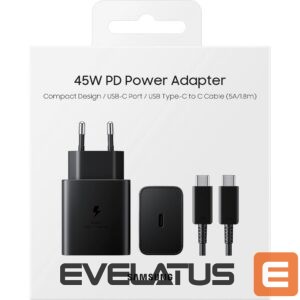 Adapteris Samsung  Samsung 45W Power Adapter incl. 5A Cable EP-T4510XBEGEU Black
