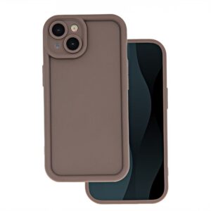 Back panel cover iLike Samsung Galaxy A15 4G / A15 5G Rim TPU case Brown