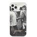 Aizmugurējais vāciņš Guess Apple iPhone 12/12 Pro PC/TPU B&W Photo Case White