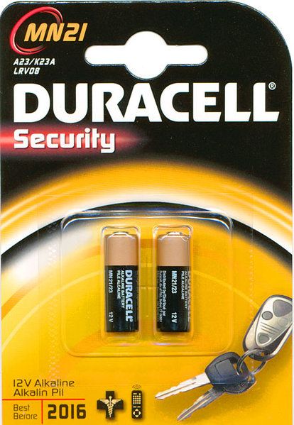 Cita datorprece Duracell A23/MN21, Alkaline, 2 pc(s)