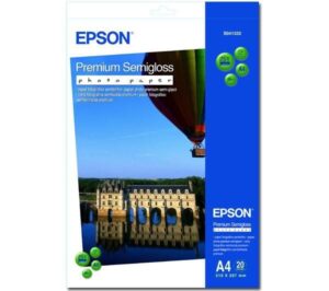 Biuro įrankiai EPSON  Premium Semigloss Photo Paper, DIN A4, 251g/mÂ², 20 Sheets A4