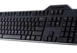 Computer keyboard Dell  KB-813 Smartcard keyboard, Wired, with smart card reader, RU, Black 