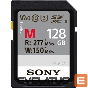 Atmiņas kartes Sony  128 GB SF-M Series UHS-II SD Memory Card