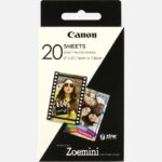 Biuro įrankiai Canon  20 sheets ZP-2030 Photo Paper, White, 5 x 7.6 cm