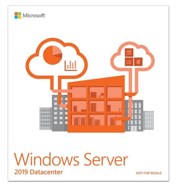 Lietojumprogrammas Microsoft Windows Server 2019 Datacenter - 64-bit P71-09023 DVD-ROM, 16 cores, Licence, EN