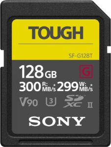 Atmiņas kartes Sony  Tough Memory Card UHS-II 128 GB, SDXC, Flash memory class 10 