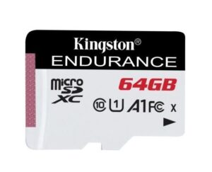 Atminties kortelės Kingston  Endurance UHS-I U1 64 GB, micro SDXC, Flash memory class 10