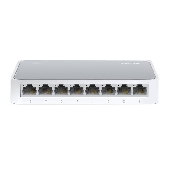 Server – muud tarvikud TP-Link Switch TL-SF1008D Unmanaged, Desktop, 10/100 Mbps (RJ-45) ports quantity 8, Power supply type External