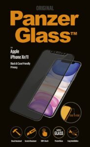 Back panel cover PanzerGlass  P2665 Apple, iPhone Xr/11, Tempered glass, Black, Case friendly with Privacy filter 