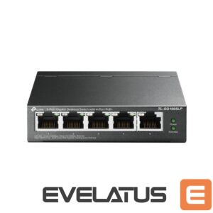 Server - Other Accessories TP-Link  Switch TL-SG1005LP Unmanaged, Desktop, 10/100/1000 Mbit/s, Ethernet LAN (RJ-45) ports 5, PoE+ ports quantity 4, Power supply type External 