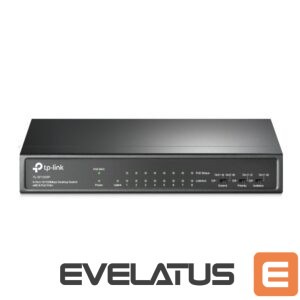 Server – muud tarvikud TP-Link  Switch TL-SF1009P Unmanaged, Desktop, 10/100 Mbps (RJ-45) ports quantity 9, PoE+ ports quantity 8 