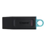 Zibatmiņa Kingston  DataTraveler Exodia USB Flash Drive 64 GB, USB 3.2 Gen 1, Black/Blue, Protective Cap, Large loop 