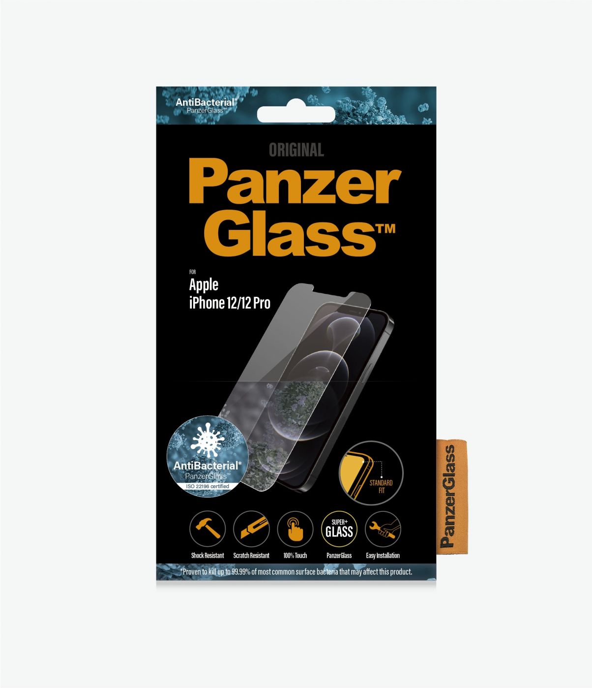 Back panel cover PanzerGlass - Apple, For iPhone 12/12 Pro, Glass, Transparent, Clear Screen Protector, 6.1