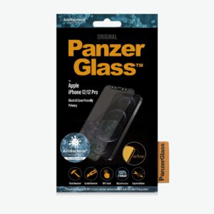 Back panel cover PanzerGlass  For iPhone 12/12 Pro, Glass, Black, Privacy glass, 6.1 " 