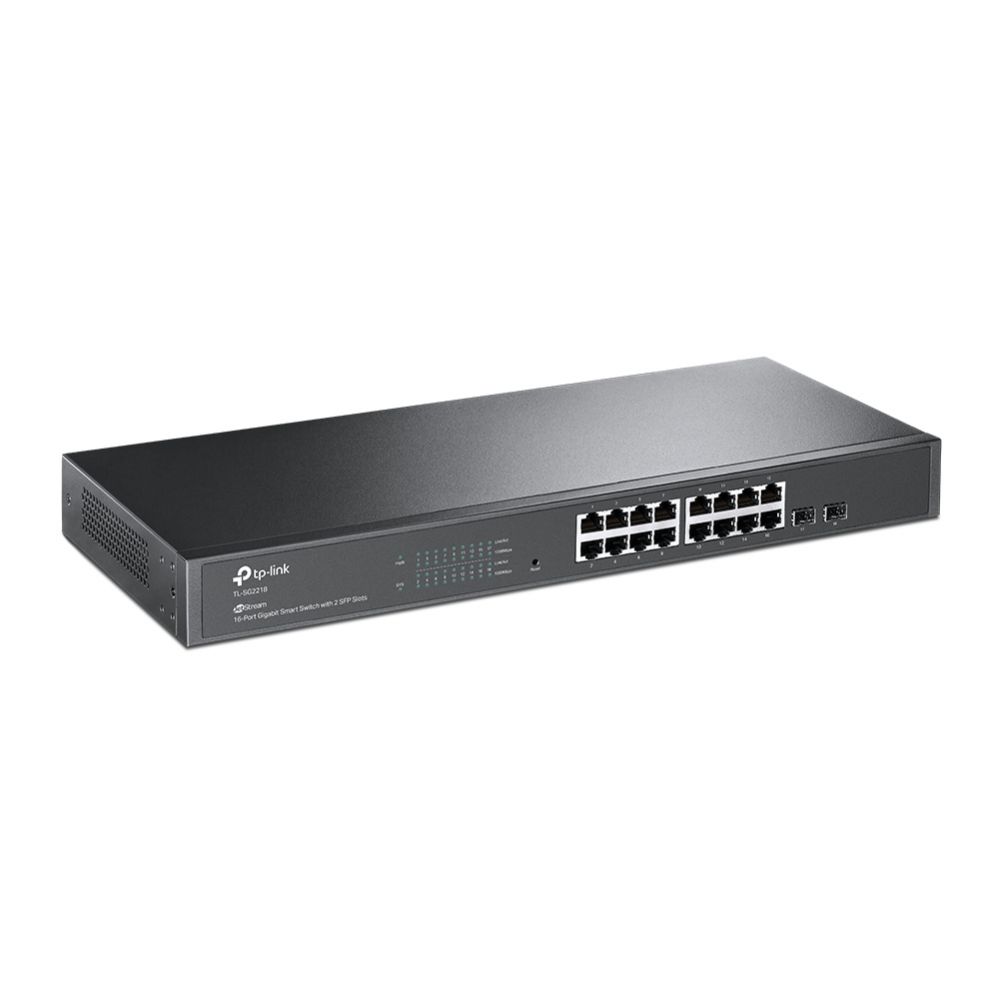 Server – muud tarvikud TP-Link JetStream Smart Switch TL-SG2218 10/100/1000 Mbps (RJ-45), Web managed, Rackmountable, Ethernet LAN (RJ-45) ports 16, SFP ports quantity 2