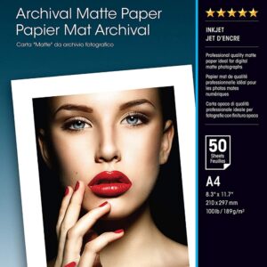 Biuro įrankiai EPSON  Archival Matte Paper - A4 - 50 Sheets A4
