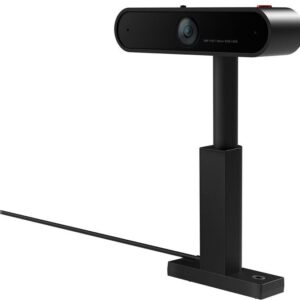 Webcam Lenovo  ThinkVision MC50 Monitor Webcam Black, 1080p RGB clear video image. Comfortable set up with lift, tilt and swivel function. Built in dual microphones with noise cancellation functionality. Physical camera shutter. Plug and play USB connection. Secure Anti thieve Attachment. Capture audio from up to 2 meters away 
